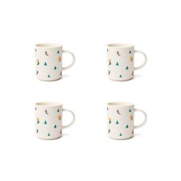 Tazze Stile Mug, 4 Pezzi, Sport Invernali, Impilabili - 10