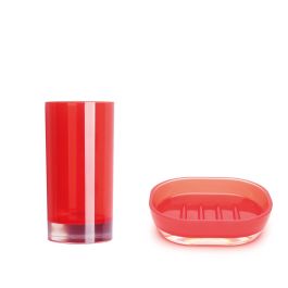 Set 3 Portaspazzolini Da Parete Magnetici Con Tazza – Rosso, Blu, Verde, Adesivi Senza Fori