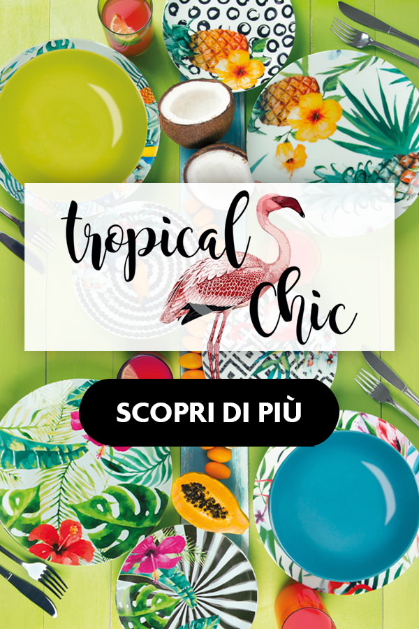 Excélsa Servizio Piatti Tropical Chic